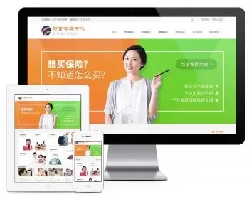 易优eyoucms|响应式财富管理保险网站模板28567