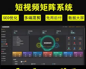 抖音矩阵短视频剪辑运营seo排名优化霸屏AI自动混剪拓客系统