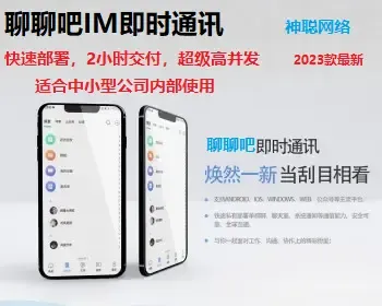 【10万并发-极速搭建-有演示】2023款im聊天软件即时通讯源码原生APP双端+pc端+音视频