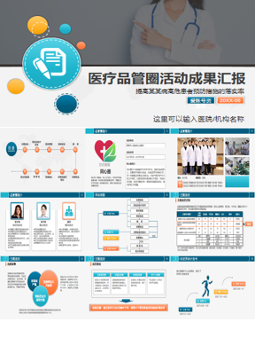 医疗品管圈QCC活动成果汇报PPT模板