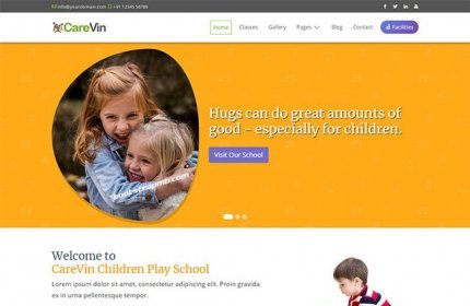 幼儿园校园教育HTML5模板