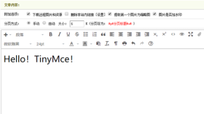 织梦仿WordPress默认编辑器TinyMCE编辑器插件