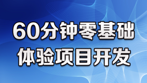 60分钟零基础 体验项目开发